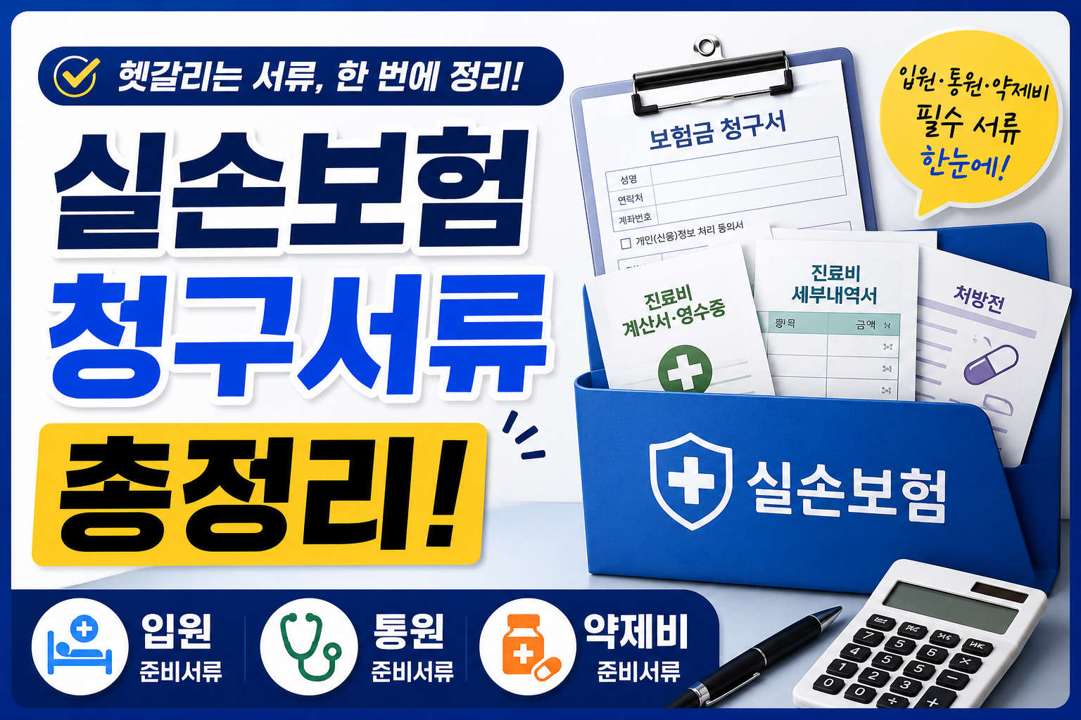 실손보험 청구서류 총정리