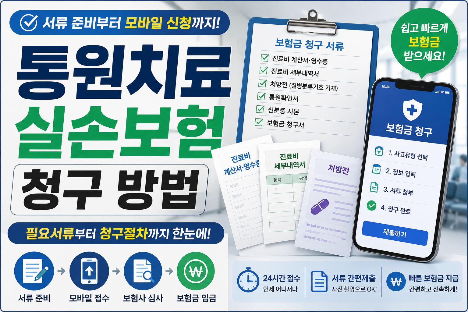 통원치료 실손보험 청구 방법