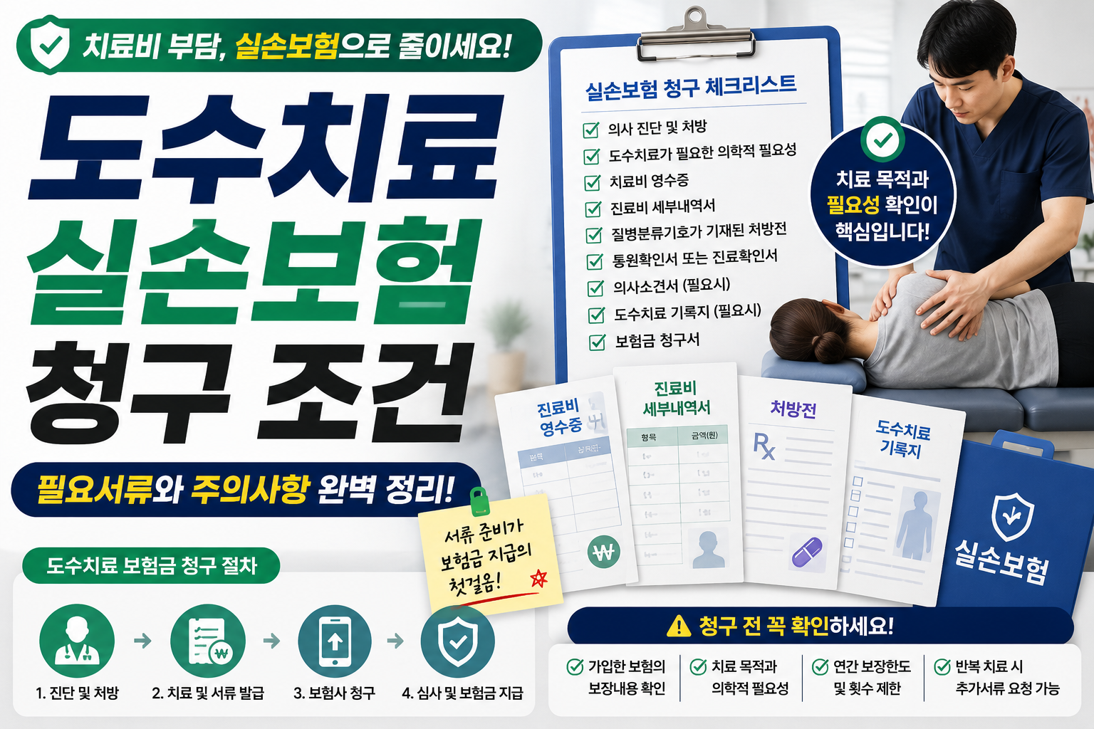 도수치료 실손보험 청구 조건