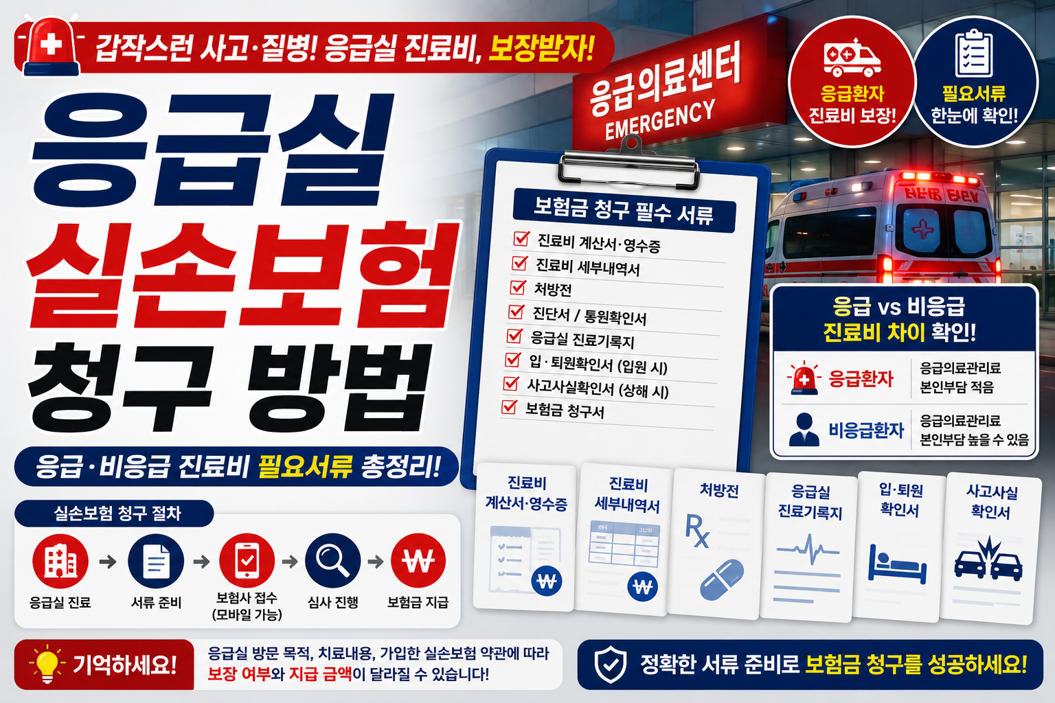 응급실 실손보험 청구 방법